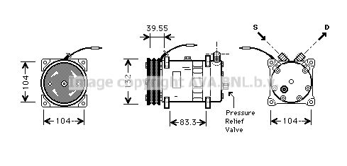AVA QUALITY COOLING Kompresors, Gaisa kond. sistēma UVAK057